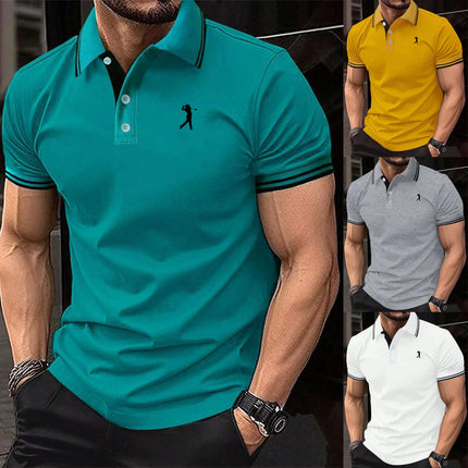 3D Digital Printed Men's Short Sleeved Polo Shirt for Comfortable Wearing  Summer Fashion Casual Men's Short Sleeved Shirt