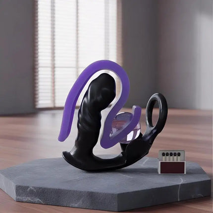 Male Prostate Massager Vibrator Anal Plug Dildo Multi Speed Sex Toy with Cock Ring Waterproof for Men Intimate Health