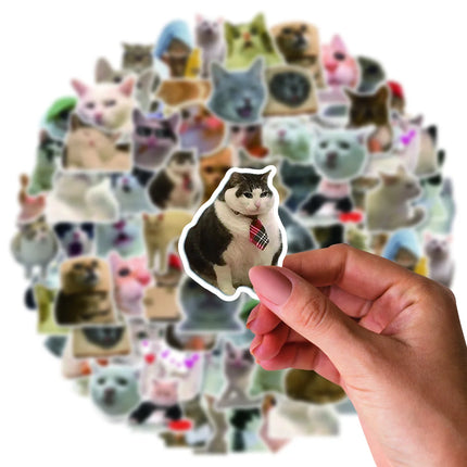 50Pcs/Bag,Funny Animals Stickers,Waterproof Be Suitable For Skateboard DlY Luggage Laptop Phone Creative Stationery ToysColor