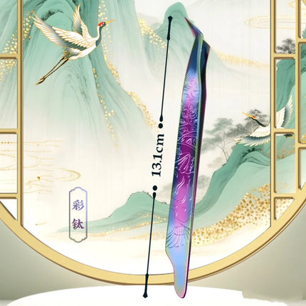 1PC  False Lashes Eyelashes Extension Tweezers 5 colors volume fans Pliers Nail Clips non-slip Professional Beauty make up Tools