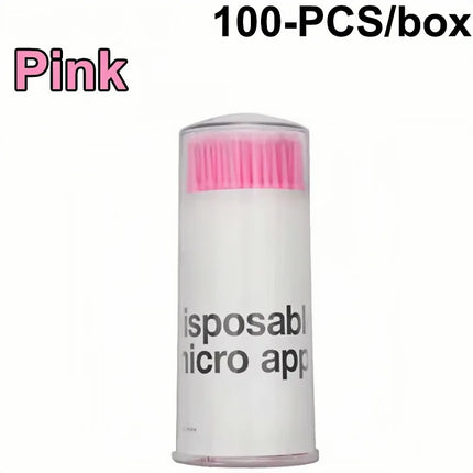 100 Pcs Disposable Spiral Handle Microbrush Mascara Wands Micro Brush Applicator Lashes Brushes Eyelash Extension Makeup Tools