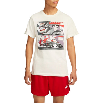 Nike Official 2024 New Men's Printed Fashion Breathable Round Neck Short Sleeve FD1336-110