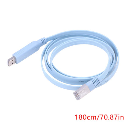 1.8M USB To RJ45 USB To RS232 Serial To RJ45 CAT5 Console Adapter Cable Cord For  Routers New