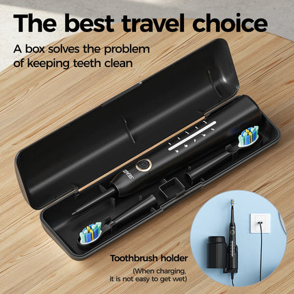 Seago Electric Toothbrush for Adults 5 Modes Smart Timer Waterproof with 8 Toothbrush Heads  Rechargeable Teeth Clean SG-958F