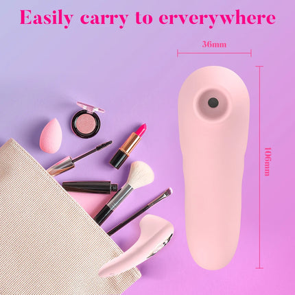 Powerful 2 in 1 Vagina Sucking Vibrator Nipple Oral Vacuum Stimulator G Spot Clitoris Massage Female Masturbator Sex Toys Women