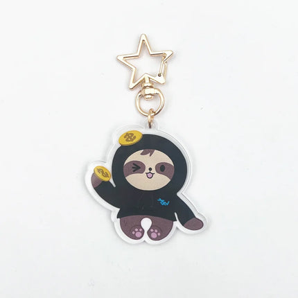 Thailand Stars Samruay Polcasan Muv Cosplay Key Chain Cartoon Acrylic Keychains Bag Pendant Keyring Fans Accessories Gift