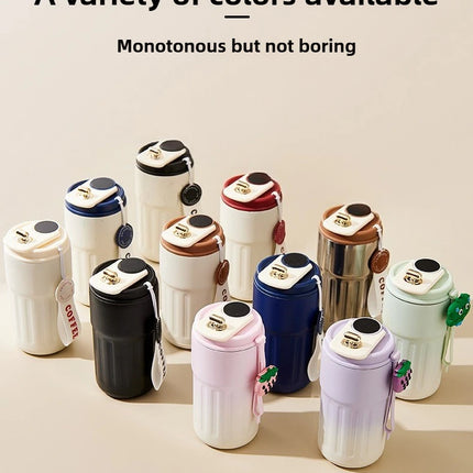 Smart Temp Display Stainless Steel Tumbler Mug Vacuum Insulated Coffee Cup Travel Thermos Cups Thermal Hot Water Bottle for Tea