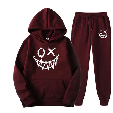 WinterCasual Sweatsuit Men Hoodie Sweatpants 2 Piece Set Sweatsuit Jogger Sweat suit Tracksuit Men Jogging Sweatsuit Sport Suit