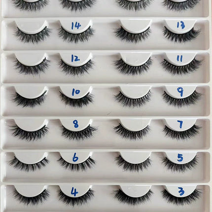 Dropshiping Makeup  Mink Lashes Fluffy Soft Full Fake Eyelashes Natural False Eyelashes Wispy Lash Extension
