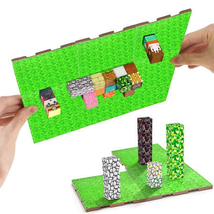 3.15in Magnetic Base Plate Variety Baseplates Match Mine World DIY Magnetic Building Blocks Toys Children Christmas Gift