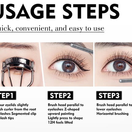 Life Girls 0.05MM Steel Pipe gravity Mascara Waterproof Long-lasting Thick Eyelash Primer Easy to Use Suitable for Beginners
