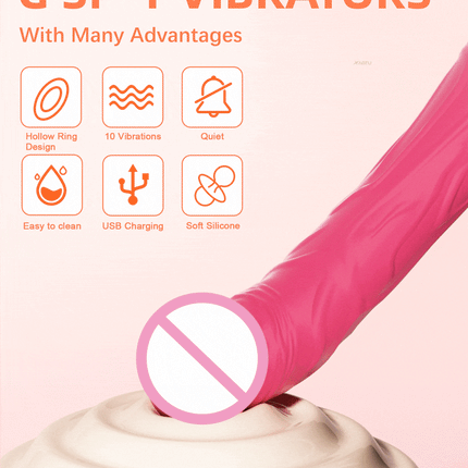 10 Vibrations Realistic Vibrator for Women Female G Spot Dildo Sex Toys Silicone Dildos Finger Vibrators Adult Products 18+
