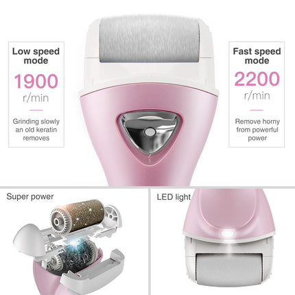 Pritech Foot Callus Dead Skin Remover Rechargeable Electric Pedicure Tools Professional Hard Cracked Dry Skin Spa for Bath
