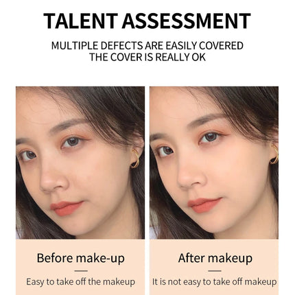 Air Cushion Foundation CC Cream Lightweight Natural Moisturizing Concealer Long Lasting Even Skin Tone Contour Makeup