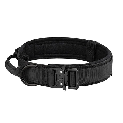 Outdoor Tactical Dog Collar Metal Buckle Collar for Dog Pet Products Nylon Medium Large Dog Training Neck Collars Accessories