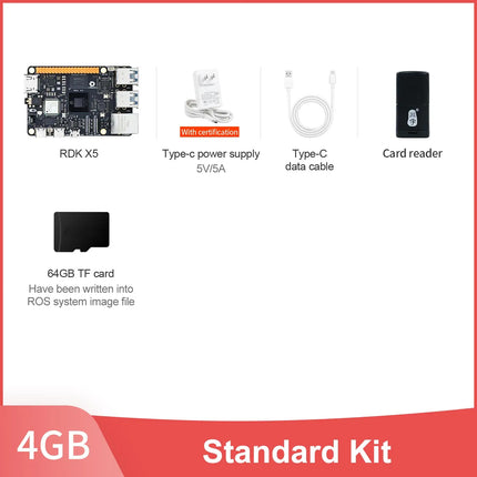 D-Robotics RDK X5 Development Board 4GB 8GB AI Large Model Powered By Sunrise 5 Chip 10 TOPS Computing Power for Robot Project
