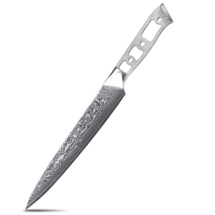 TURWHO DIY Kitchen Knives Blank Blade 67 Layer Damascus Steel VG10 Japanese Chef Santoku Kiritsuke Slicing Utility Knife Parts