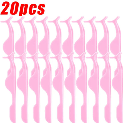 1/30pcs False Eyelashes Tweezer Auxiliary Curler Eye Lash Applicator Makeup Tools Professional Plastic Lashes Forceps Clip