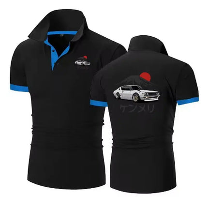 GTR Graphic Men's Polo Shirt Car GTR Skyline Japanese Cars Stylish Brand Nissans Women Polo Nissanes Men's Polos Shirt S-5XL