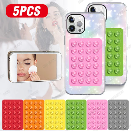 Silicone Suction Phone Holder Adhesive Suction Cup Wall Cupping Phone Pack Single-Sided Case Mount for TikTok Videos Selfies