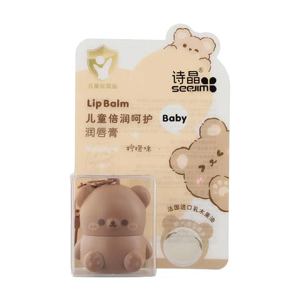 Children Fruity Lip Balm Moisturizing Anti-Dry Anti Crack Lip Balm Baby Available Lip Care Cute Little Bear Lipstick SkinCare