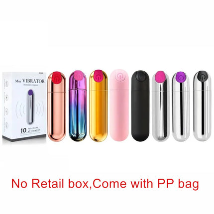 Powerful 10Speeds Mini Bullet Vibrator Clitoris Stimulator G Spot Vagina Massage Adult Sex Toys for Women Gay Female Masturbator