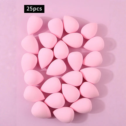 100/50/30/25/20/12 pieces super affordable large soft makeup sponge beauty egg set, no powder sticking portable makeup tool