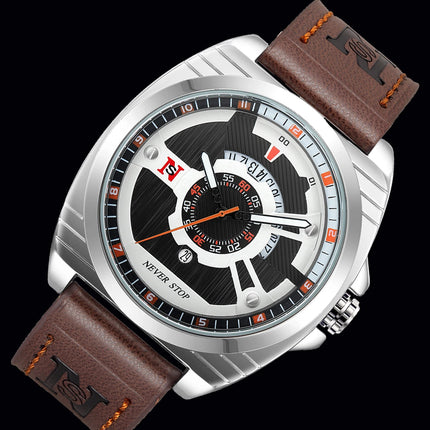NS Men's Watch Business Casual Sporty Watch for Men and Women Quartz Watch Fashionable and Versatile with Date Display