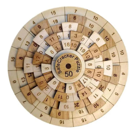 Turntable Wooden Number Puzzle Huarong Road IQ Brain Teaser Montessori Educational Toys Rompecabezas Niño Relogio Infantil