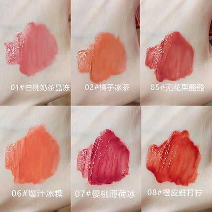 Mirror Lip Glaze - Glossy Lip gloss,Moisturizing Non-stick Cup Nude Lipstick High Pigmented Liquid Lipstick Lip Cosmetic Makeup