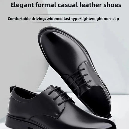 Soft Leather Casual Wedding Shoes for Men New Style Business Formal Breathable Autumn British Korean Version Pointed Toe Groom S