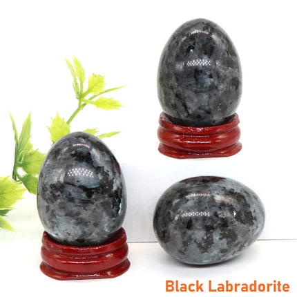 30x40mmNatural Crystal Stone Yoni Egg Polished Amethyst Quartz Healing Mineral Ball Kegel Exercise Massage Craft Home Decor Gift