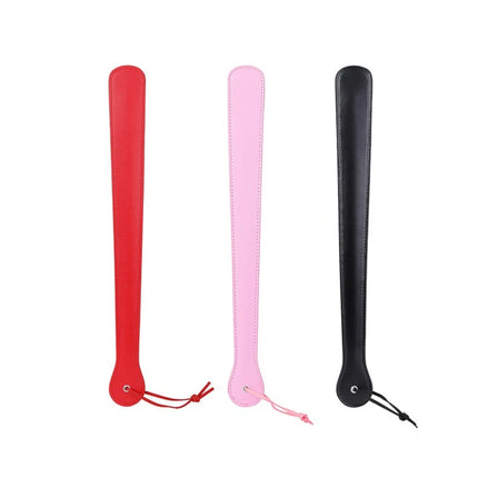 BDSM PU Leather Spanking Paddle Long Handle Fetish Slapper Bondage Slave Restraint Adult Sex Toy for Couples Role Play Gear