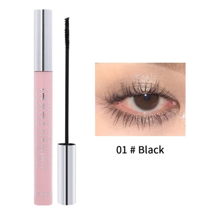 Ultra-Fine Small Brush Mascara Lengthen Eyelashes Curling Thick Waterproof Natural Black Brown Lashes Extension Korean Cosmetics