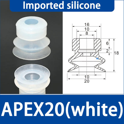 10Pcs Mechanical arm film plastic bag accessories packaging machine bag opening suction cup Suction nozzle for bag machine APEX