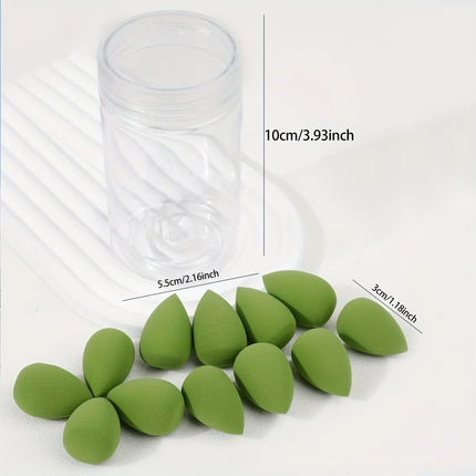 12pcs Mini Makeup Sponges - Soft, Latex-Free for Flawless Foundation Application, Wet & Dry Use, Alcohol-Free