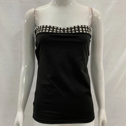 Hip Hop Streetwear Y2k t-shirt Sexy Crop Tops Harajuku Casual Tank Tops Sleeveless Slim Fit Vest Grunge Cool Girl Crop Tops
