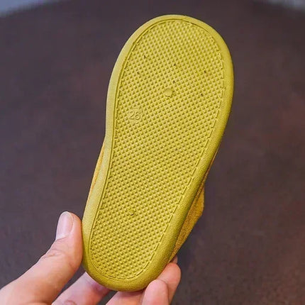 Children's Flat Shoes New Candy Color Simple Casual Shoes Loafers Slip-on Flats Lightweight Boys Girls Leather Shoes Moccasins