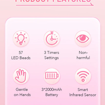 UV LED Nail Lamp For Nails 57LEDS Wireless Gel Polish Curing Lamp With Large Screen Professional Nail Equipment For Salon