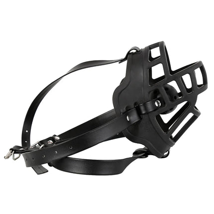 Half Face Slave Mask with Gag Ball Muzzle BDSM Bondage Restraint Fetish Mouth Gag Hood Sex Toys for Couples Adult Games Pet Play
