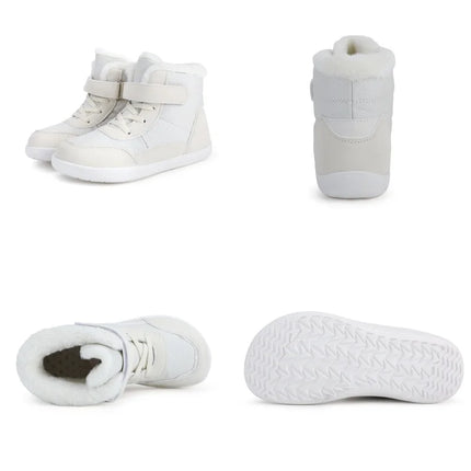 Kids Wide Toe Barefoot Snow Boots | Boys/Girls Winter Minimalist Sneakers | Girls Boys Warm Boot Toddler Little Big Kids