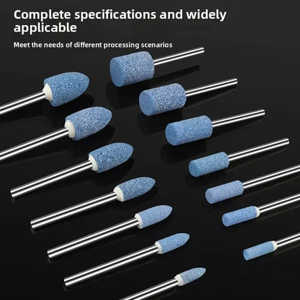 Small grinding wheel grinding head Blue corundum 3mm metal rust removal polishing electric grinding head