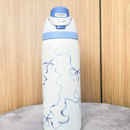 O---Wa 32oz Stainless Steel Thermos Cup 304 Stainless Steel Thermos Cup Car Water Cup Sports Water Cup Straw Cup Water Cup