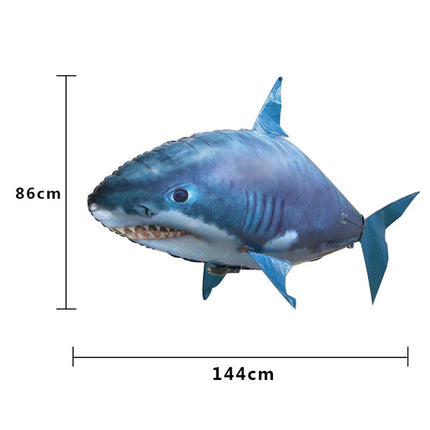 Creative Remote Control Flying Fish Shark Clownfish Electric Air Inflatable Flying Fish Party Decoration RC Animal Toy For Kids