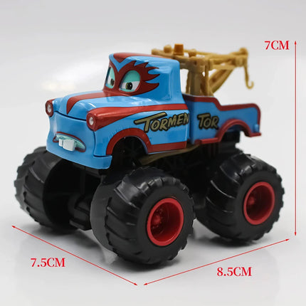 Cars Diseny Pixar Mater's Tall Tales Monster Truck Wrestler Tormentor Rastacarian Dr. Feel Bad Alloy Diecast Model Toy Car