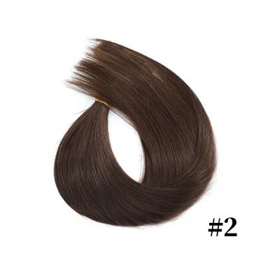 Nano Ring Hair Extensions 100% Human Hair Straight Weft Individual Strands For Damage Free Hair Extensions