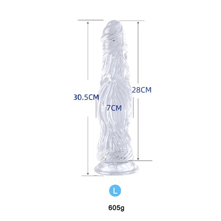 24-30CM Crystal Dildo Butt Plug Soft Suction Cup Simulation Dildos Pagoda Huge Animal Ass Massager Plug Dilator Women Sex Toys