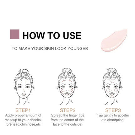 Cream Concealer Full Coverage Foundation Cream For Dark Skin Oil-Control Korean Moisturizing Foundation Lasting Base Makeup