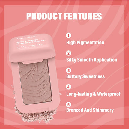 Matte Butter Powder Blush Bronzer Contour Natural Brighten Cheek Tint Rubores Single Color Blusher Rouge Palette Korean Makeup