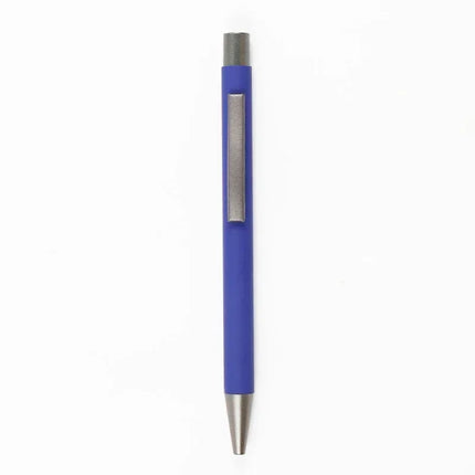 20-200 Pens Wholesale Metal Ballpoint Pen Advertising Pen Rubber Texture Custom Logo Text Laser Engraving Customizable Name Logo